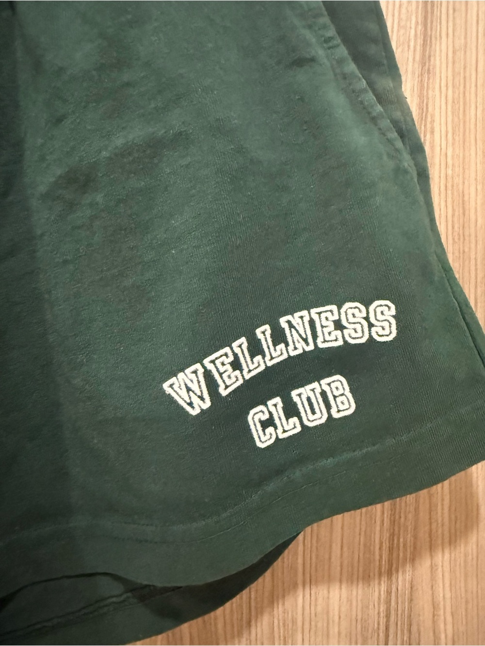 Sporty & Rich Wellness Club Sweat Shorts - Forest Green - Size M - Picture 3 of 3